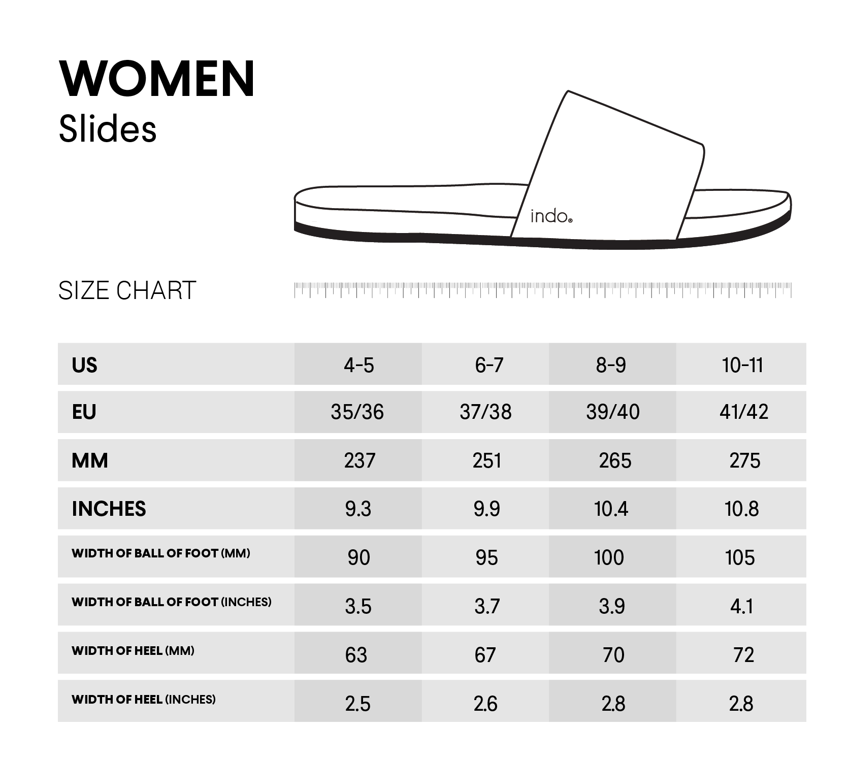 Indosole Women's Slides Color Combo — Sea Salt / Black